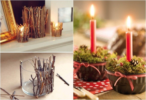 Ideas para decorar velas de Navidad   
