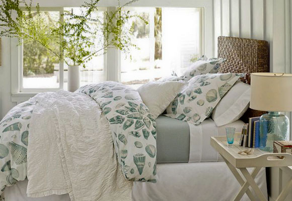 Fusión navy-Mint en el dormitorio    