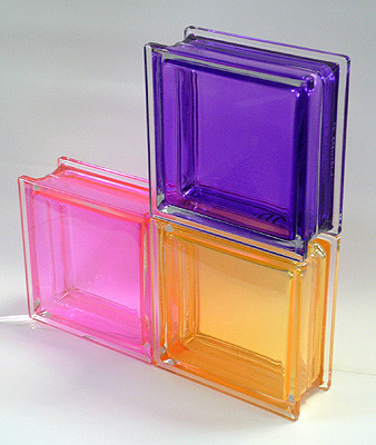 Ladrillos de vidrio de colores
