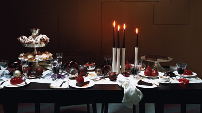 Poner la mesa en Navidad
