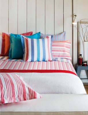 ropa de cama y cojines