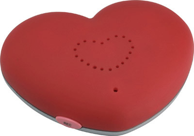 grabador imán en forma de corazón