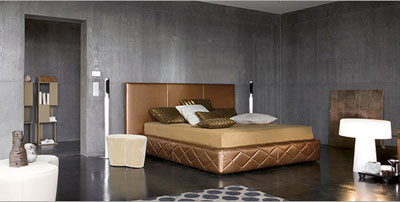 Camas tapizadas 8 Dormitorio oro de Bonaldo