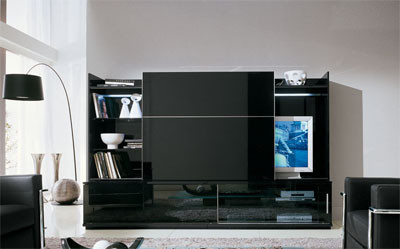 Salón acabado negro