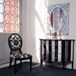 consola blanco negro