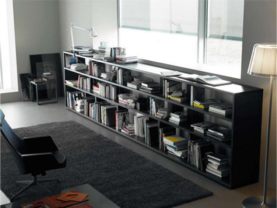 Un rincón de lectura en el salón