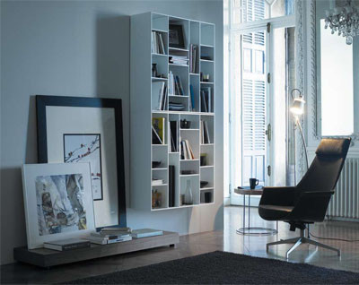 Un rincón de lectura en el salón