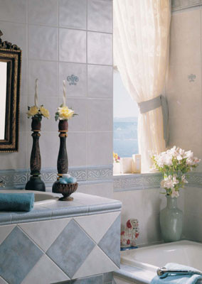 Azul en el baño 9 Alfa cerámica