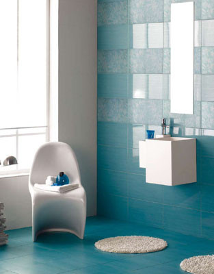 Azul en el baño 6 Keraben cerámica