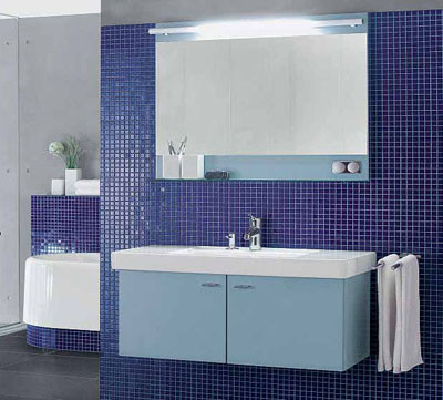 Azul en el baño 10 Villeroy Boch
