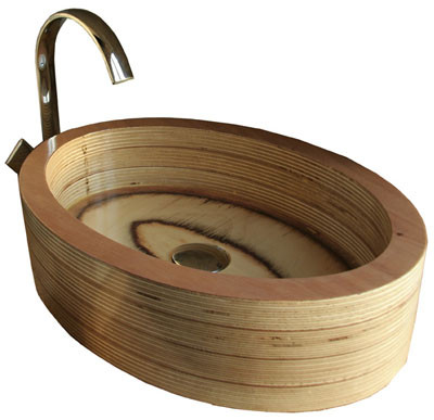 Lavamanos oval okume