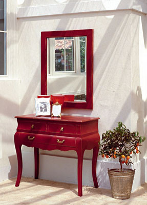 Rojo en el recibidor 6 Tonincasa