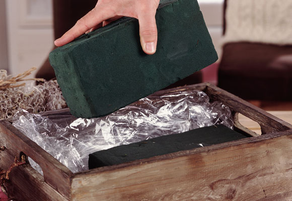 Centros de mesa de Navidad. Flor de pascua VI 6 Centro de Navidad natural