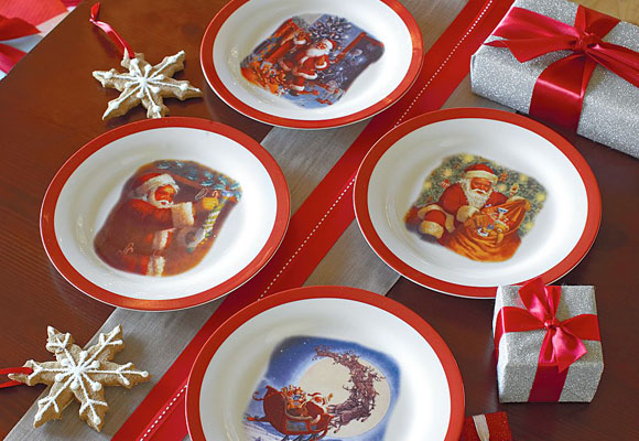 Decorar la mesa de los niños en navidad