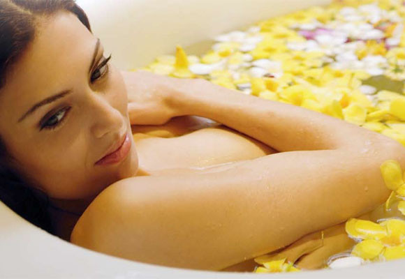 Amarillo en el baño