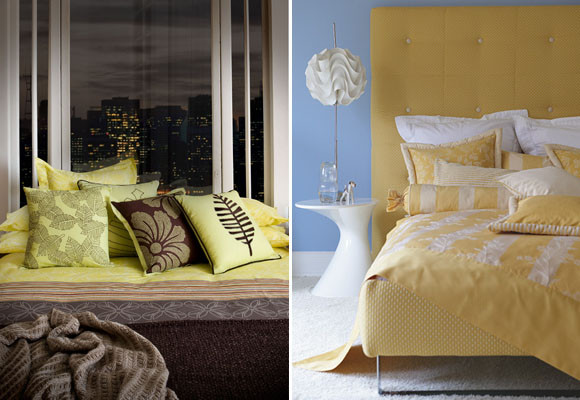 Amarillo en el dormitorio