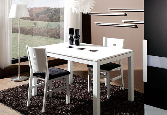 Comedores que van del blanco al plata - Soluciones - DecoEstilo.com