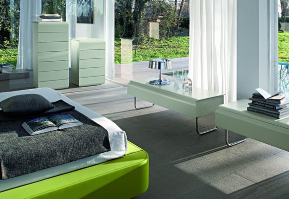 Tapizado verde fluor