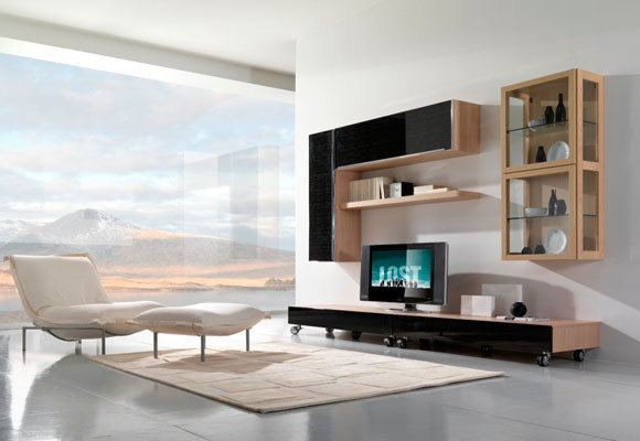 Un salón a base de piezas