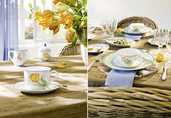 Una mesa primaveral
