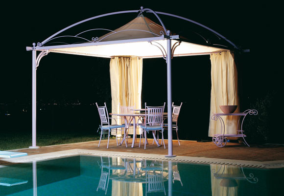 A la orilla de la piscina