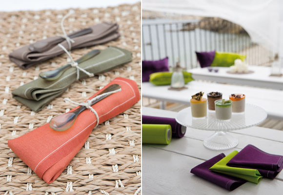 Servilletas de tela en rollo