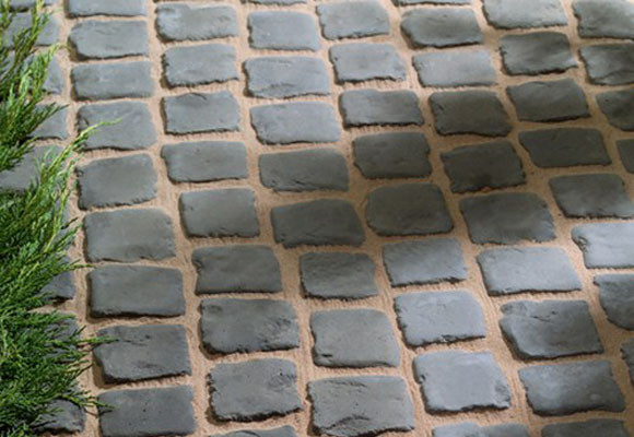 Solar una terraza con adoquines