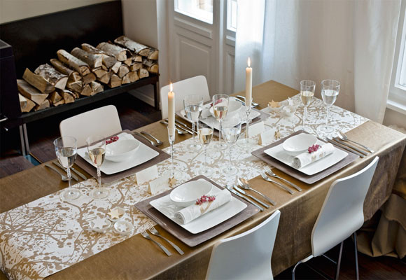 Mesas de fiesta 7 Mesas originales: una tira de papel pintado