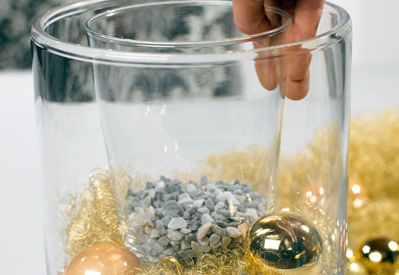 Un centro con cabello de ángel: Paso 1