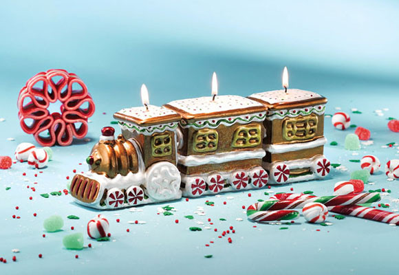 Velas con forma de trenecito