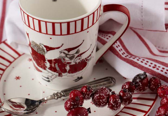 La vajilla de Navidad