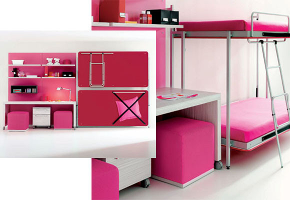 A falta de espacio: literas 8 Literas abatibles