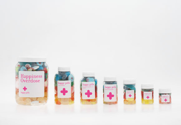 Hapy Pills en Zaragoza y Bilbao 9 Happy Pills, diferentes tamaños