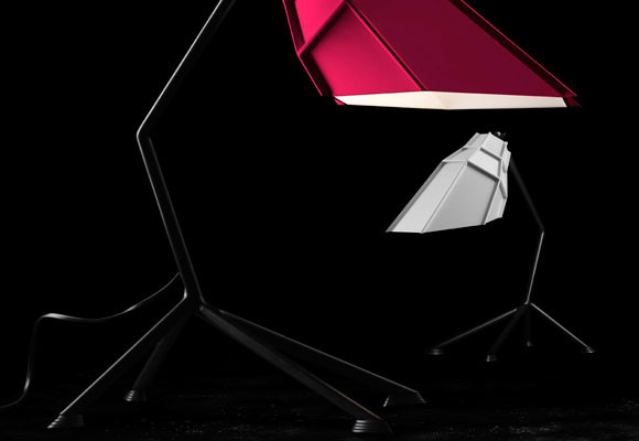 Una lámpara de estilo gótico