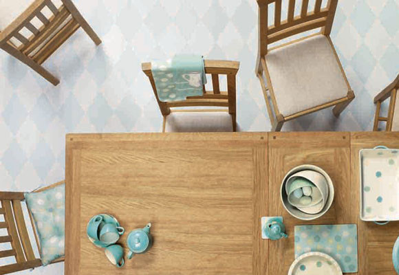 Salón y comedor coordinados 7 Comedor