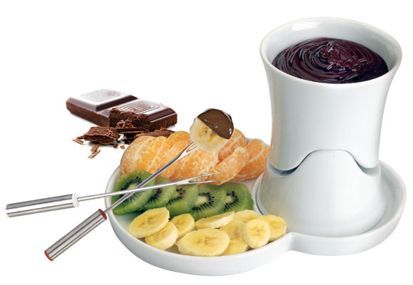 Fonduee de chocolate con frutas