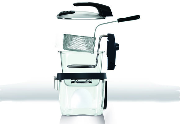 Una freidora de cristal