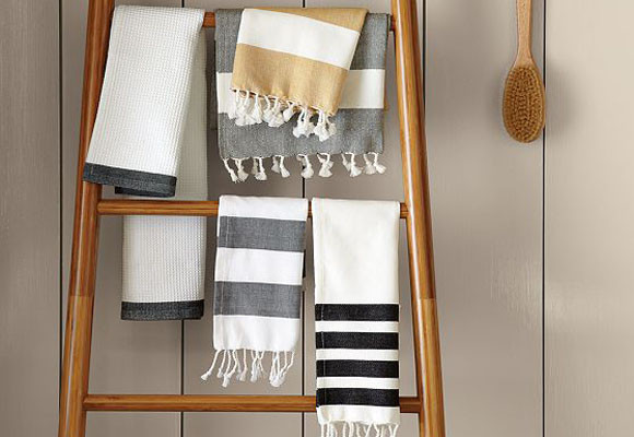 Una escalera para las toallas