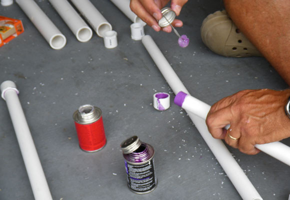 Cortar y pegar tuberías de PVC