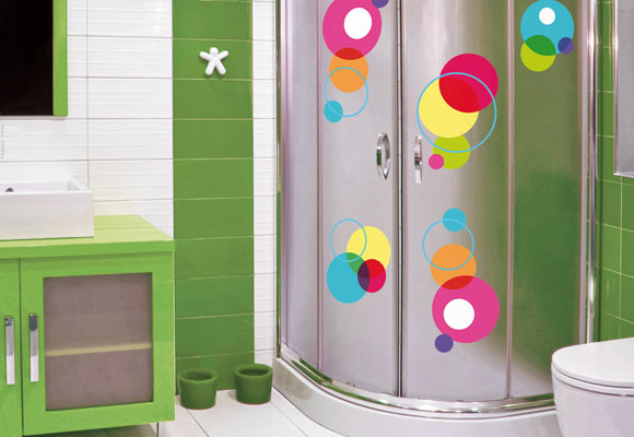 Vinilos en el cuarto de baño