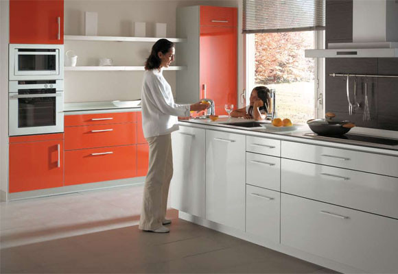 Cocinas en colores cítricos