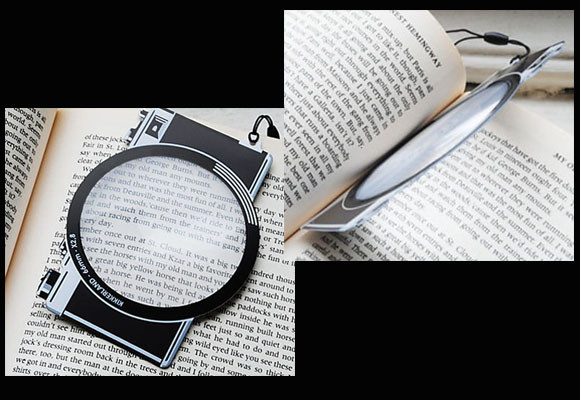 Marcapáginas con lupa