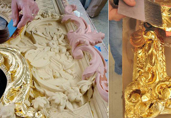 Restaurar objetos dorados