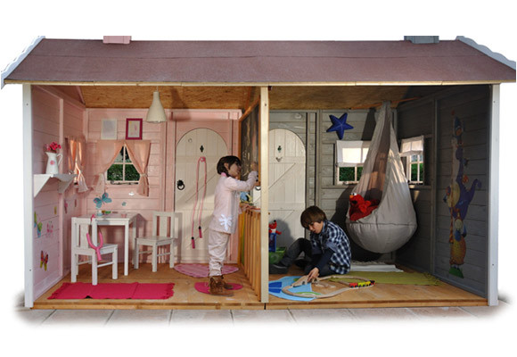 Green House: casitas para crecer jugando 8 interior casita infantil de madera