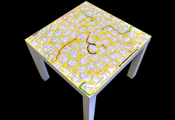 Mesa de Carmen Machi