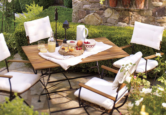 Desayuno en la terraza