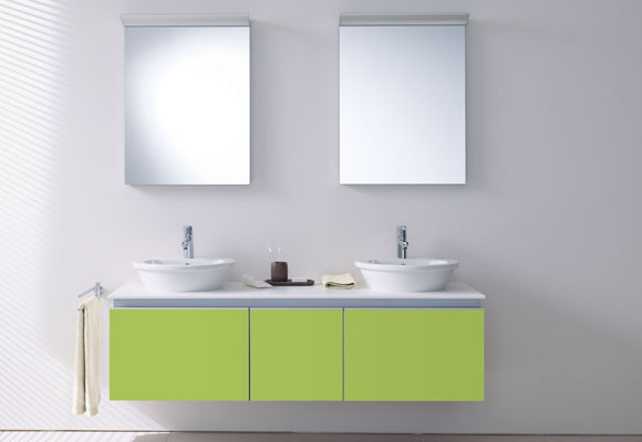 Sinfonía de color en el baño