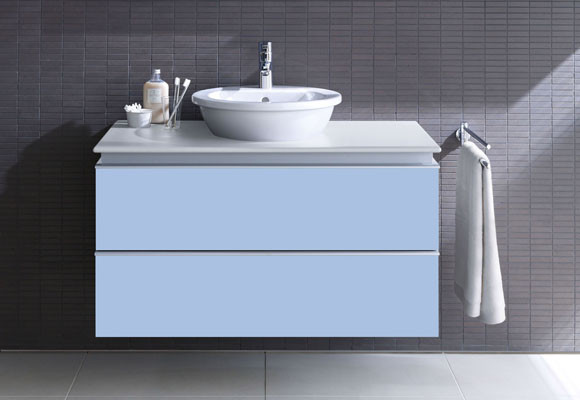 Sinfonía de color en el baño