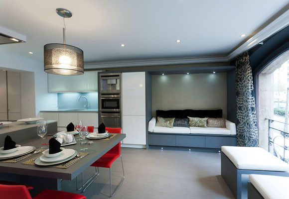 Lo mejor de Casa Decor Barcelona 2011 7 Cocina-estar.plancha y sala de baño