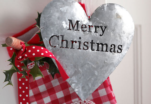 Navidad con mantel de cuadros 